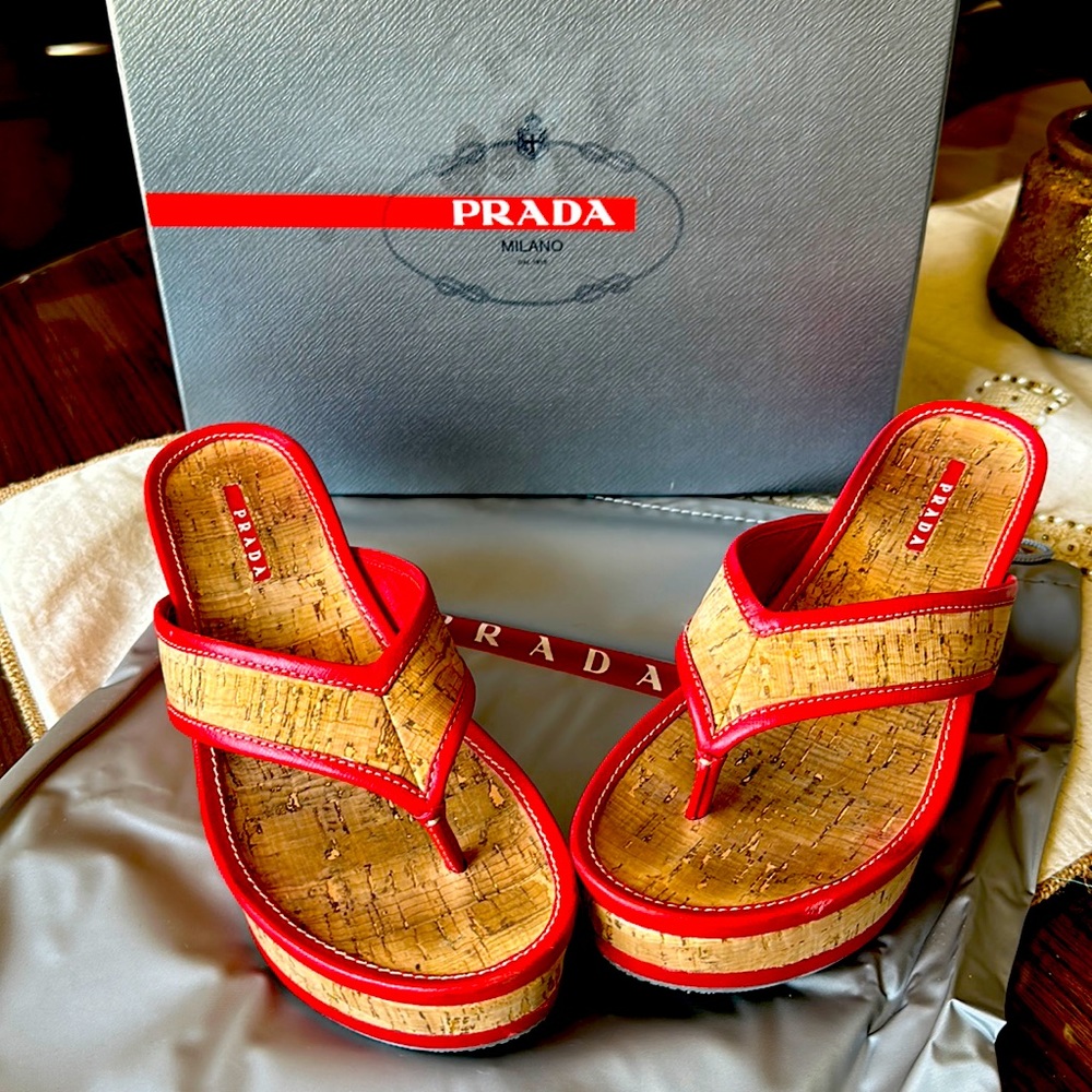 Prada Platform Sandals